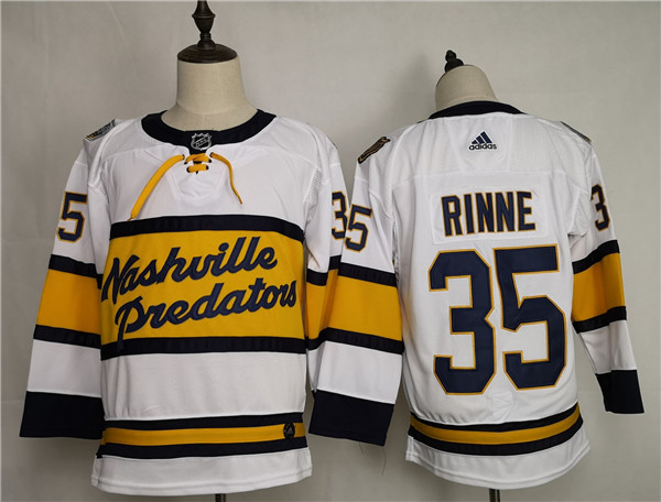 Nashville Predators #35 Pekka Rinne White Stitched Jersey - Zenithce