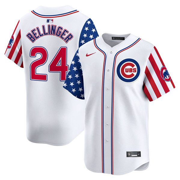 Chicago Cubs #24 Cody Bellinger White 2024 Independence Day Vapor Limited Stitched Jersey - Zenithce