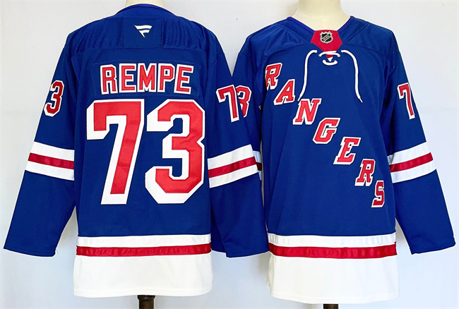 New York Rangers #73 Matt Rempe Royal 2024-25 Home Stitched Jersey - Zenithce