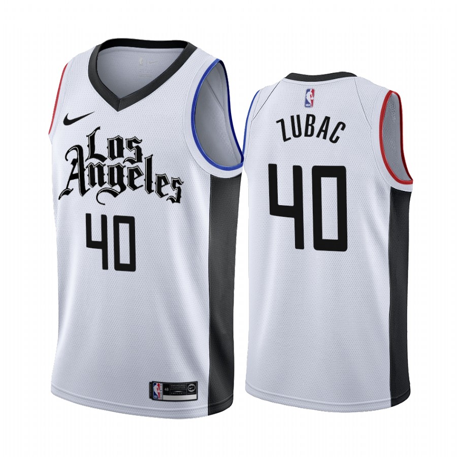 Clippers #40 Ivica Zubac 2019-20 White Los Angeles City Edition Jersey - Zenithce
