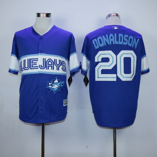 Blue Jays #20 Josh Donaldson Blue Exclusive New Cool Base Stitched Jersey - Zenithce