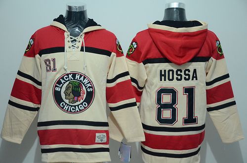 Blackhawks #81 Marian Hossa Gream Sawyer Hooded Sweatshirt Stitched Jersey - Zenithce