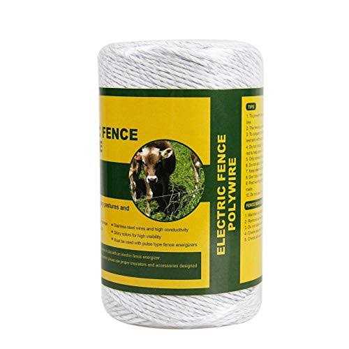 Farmily Portable Electric Fence Polywire 656 Feet 200 Meter - Zenithce