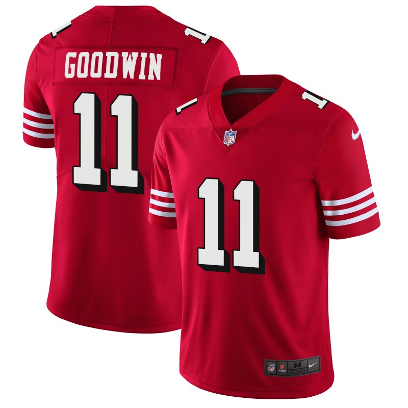 San Francisco 49ers #11 Marquise Goodwin Red 2018 Rush Vapor Untouchable Limited Stitched Jersey - Zenithce