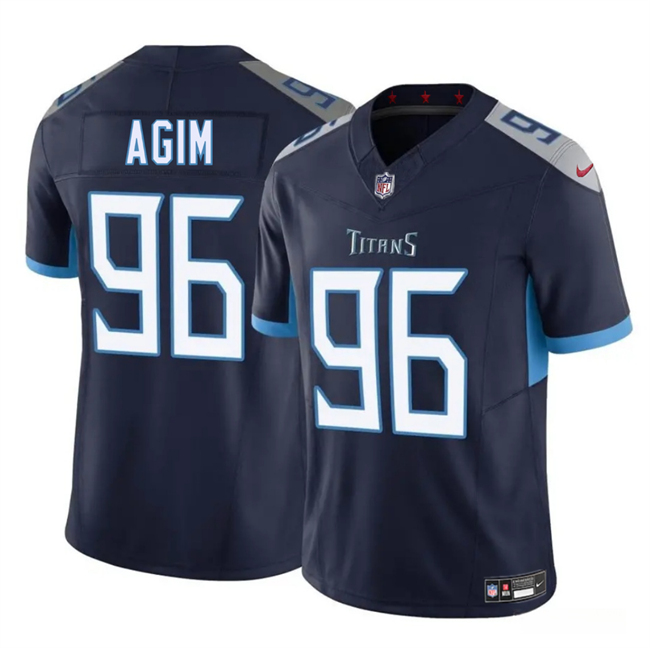 Tennessee Titans #96 McTelvin Agim Navy 2025 F.U.S.E. Vapor Limited Stitched Jersey - Zenithce