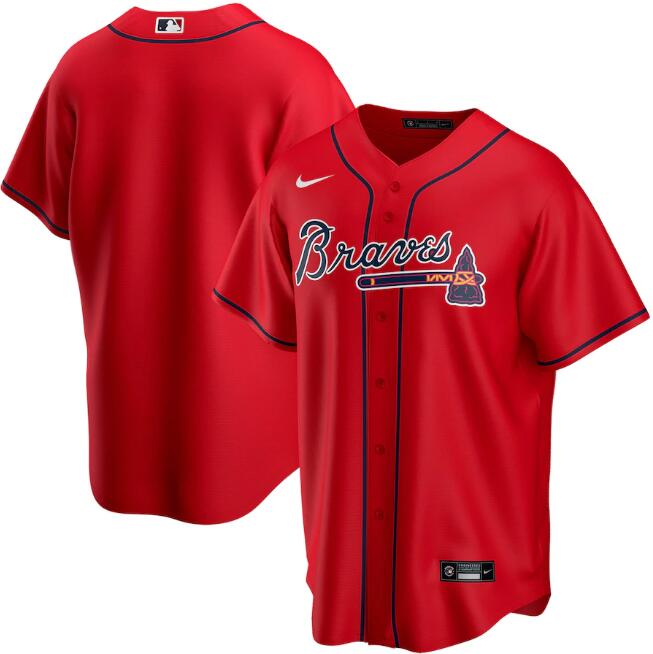 Atlanta Braves Red Cool Base Stitched Jersey - Zenithce