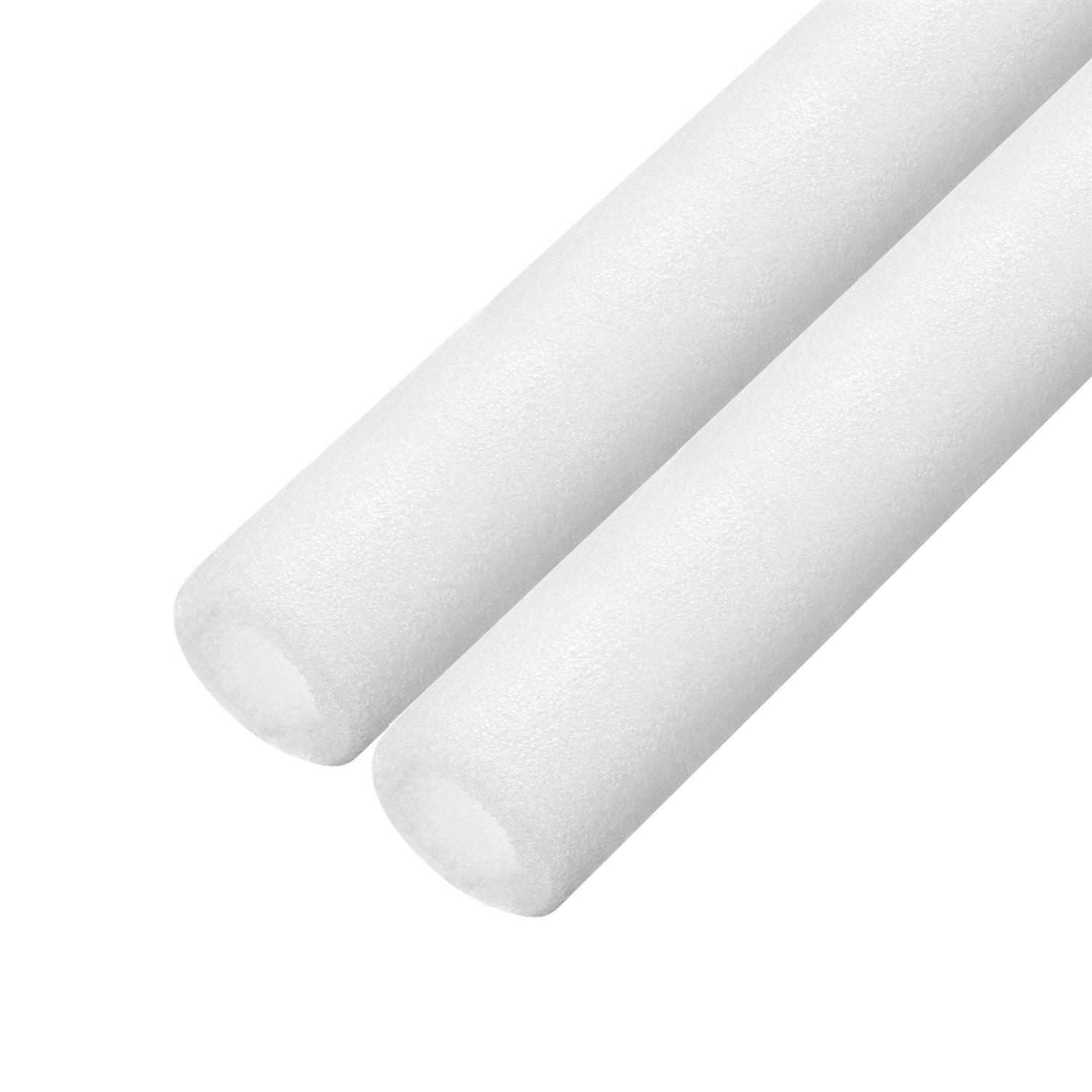 Uxcell Foam Tube for Protecting Pipes and Heat Preservation 3.28 Ft Length 1.18in ID OD Pipe Insulation Kits White - Zenithce