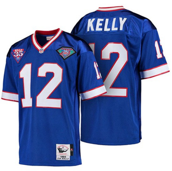 Buffalo Bills #12 Jim Kelly Blue Stitched Jersey - Zenithce