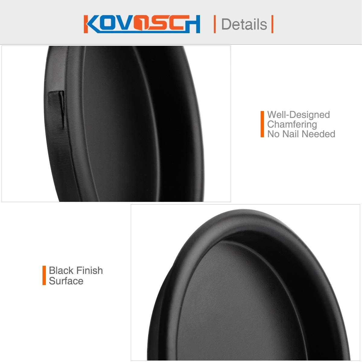 Kovosch 2 Pack Hinge Pin Door Stopper Adjustable Heavy Duty Hinge Pin Door Stop Rubber Bumper Tips - Zenithce