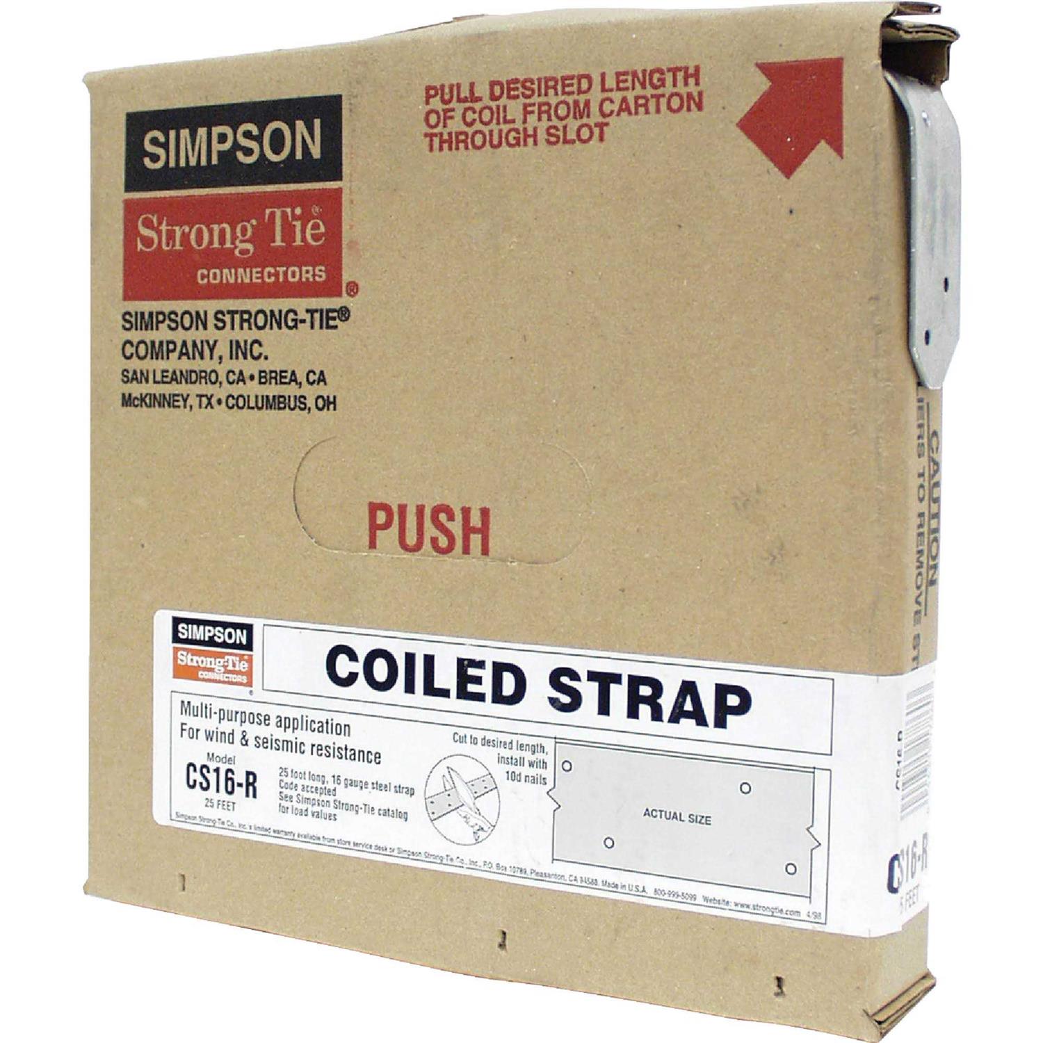 Simpson Strong Tie CS16 Coiled Strap - Zenithce