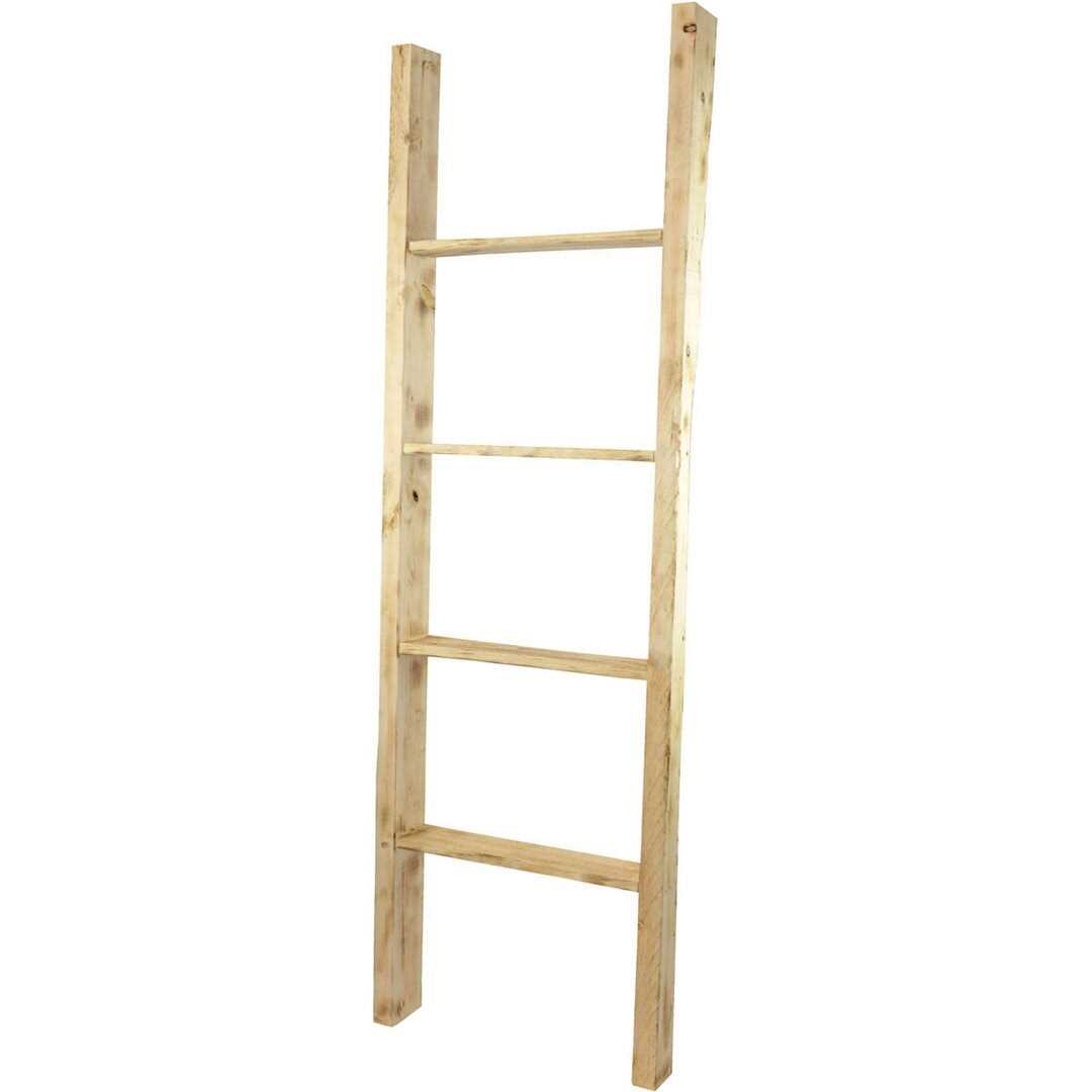 Ekena Millwork 15 inchw x inchh x 3 1/2 inchd Vintage Farmhouse Rung Ladder - Zenithce