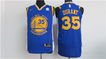 Golden State Warriors #35 Kevin Durant Blue 2017-2018 Stitched Jersey - Zenithce