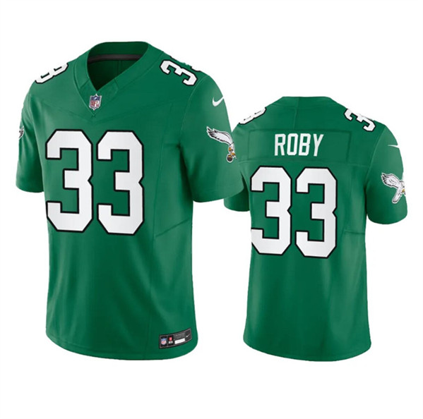 Philadelphia Eagles #33 Bradley Roby Green 2023 F.U.S.E. Throwback Vapor Untouchable Limited Stitched Jersey - Zenithce