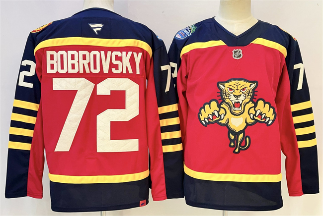 Florida Panthers #72 Sergei Bobrovsky Red 2026-2026 Winter Classic Stitched Jersey - Zenithce