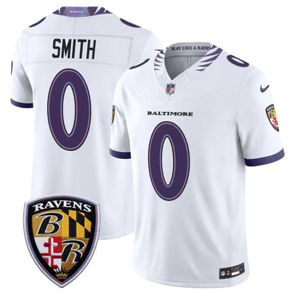 Baltimore Ravens #0 Roquan Smith White 2026 F.U.S.E. Vapor Limited Stitched Jersey - Zenithce