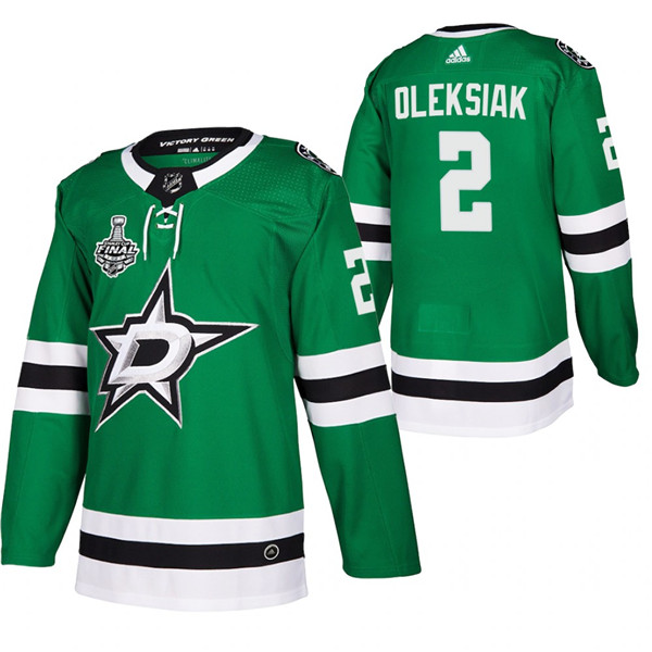 Dallas Stars 2020 Stanley Cup #2 Jamie Oleksiak Final Bound Green Stitched Jersey - Zenithce