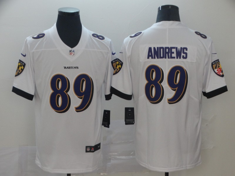 Baltimore Ravens #89 Mark Andrews White Vapor Untouchable Limited Jersey - Zenithce
