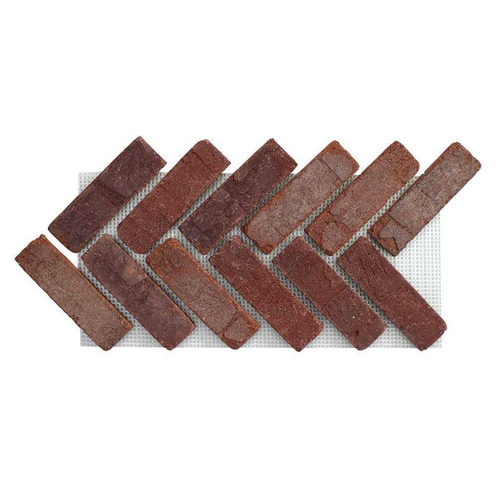 Old Mill Brick 28 in. x 10.5 in. x 0.5 in. Brickwebb Thin Brick Sheets - Zenithce