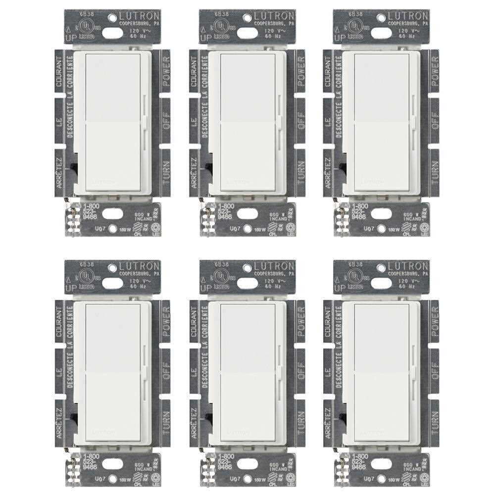 Lutron Dimmer/Paddle Switch Aurora White Smart Z3-1BRL-PKGD-WH - Zenithce