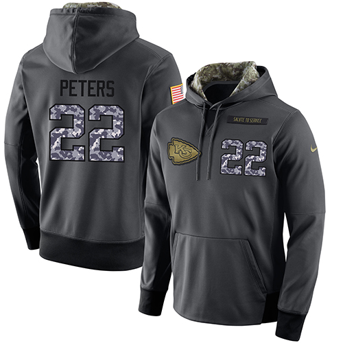 Kansas City Chiefs Stitched Black Customized Salute To Service Player Performance NFL Hoodie - Zenithce