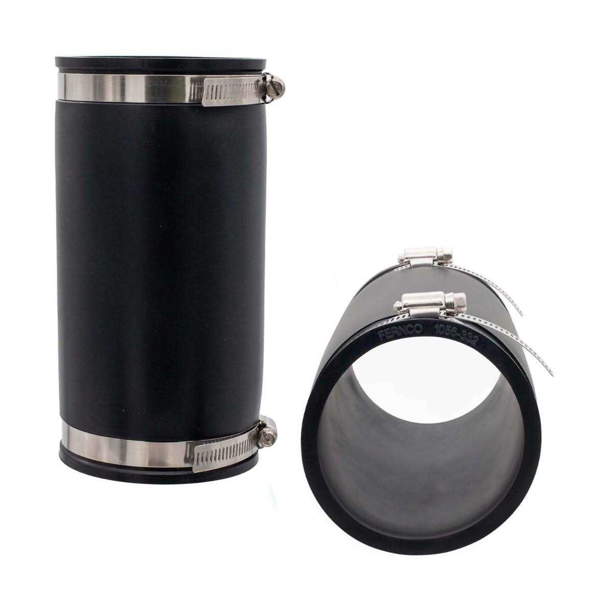 Fernco XL 1056-222 Flexible Pipe Coupling 2 to 2 inch CI/Plastic/Steel Connection - Zenithce