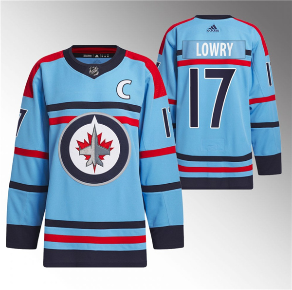 Winnipeg Jets #17 Adam Lowry Light Blue Anniversary Primegreen Stitched Jersey - Zenithce