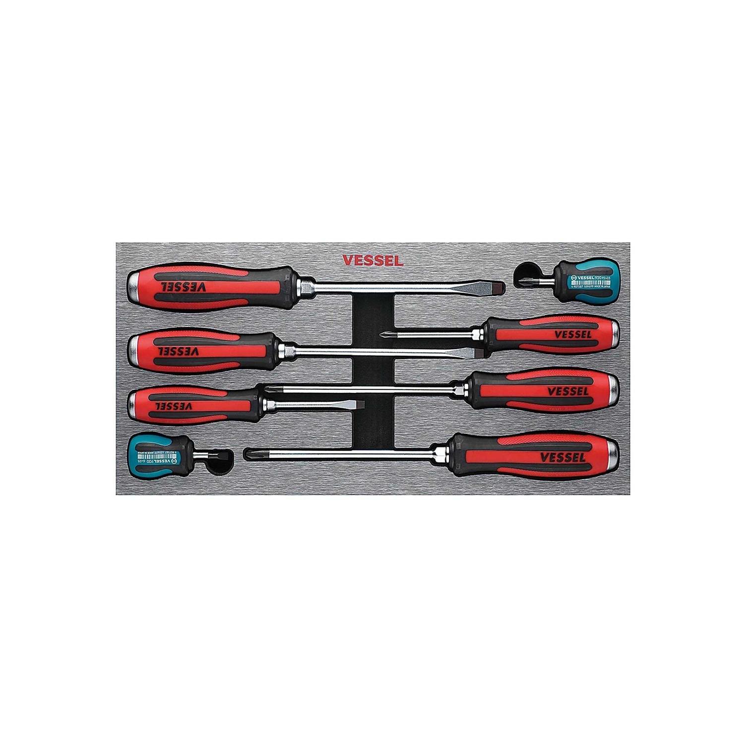 Vessel 9008EVA 8 Pc Megadora JAWSFIT Screwdriver Set - Zenithce
