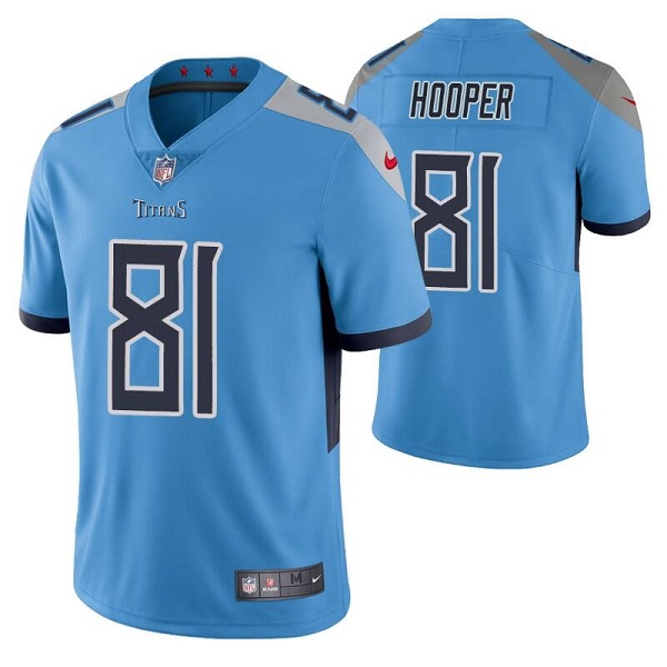 Tennessee Titans #81 Austin Hooper Blue Vapor Untouchable Stitched Jersey - Zenithce