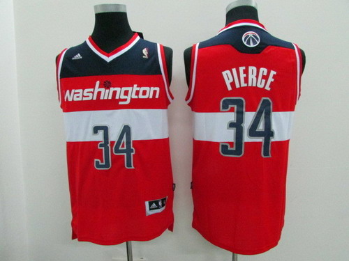 Washington Wizards #34 Paul Pierce Revolution 30 Swingman 2014 Red Jersey - Zenithce