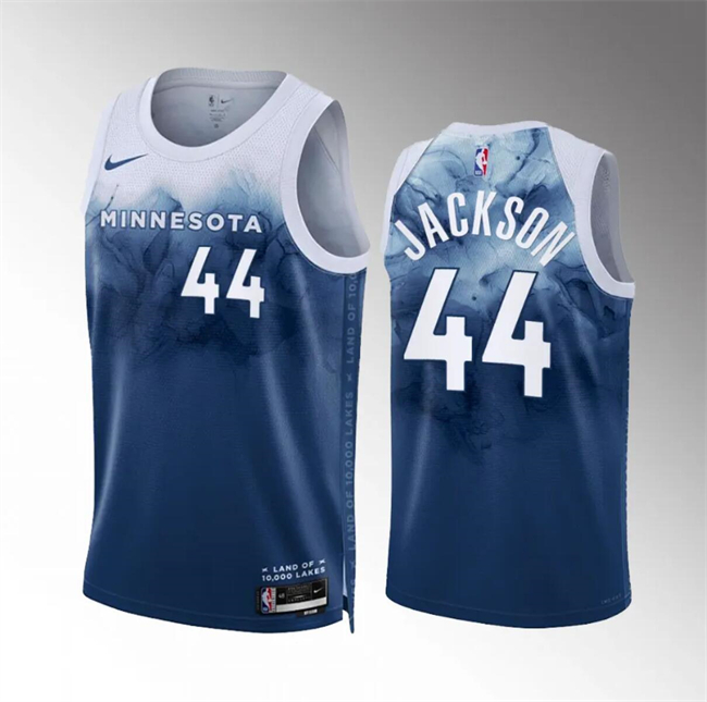 Minnesota Timberwolves #44 Justin Jackson Blue 2023-24 City Edition Stitched Jersey - Zenithce