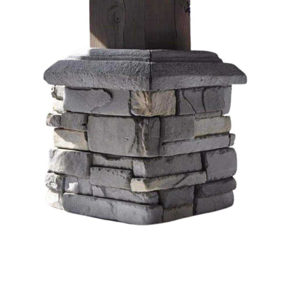 M-Rock P-Series 6 x 6 Ledge Post Surround Concrete Stone Veneer - Zenithce