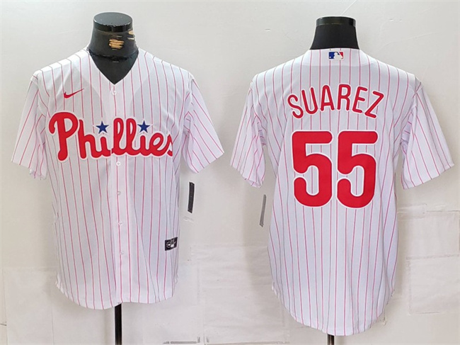 Philadelphia Phillies #55 Ranger Suárez White Cool Base Stitched Jersey - Zenithce