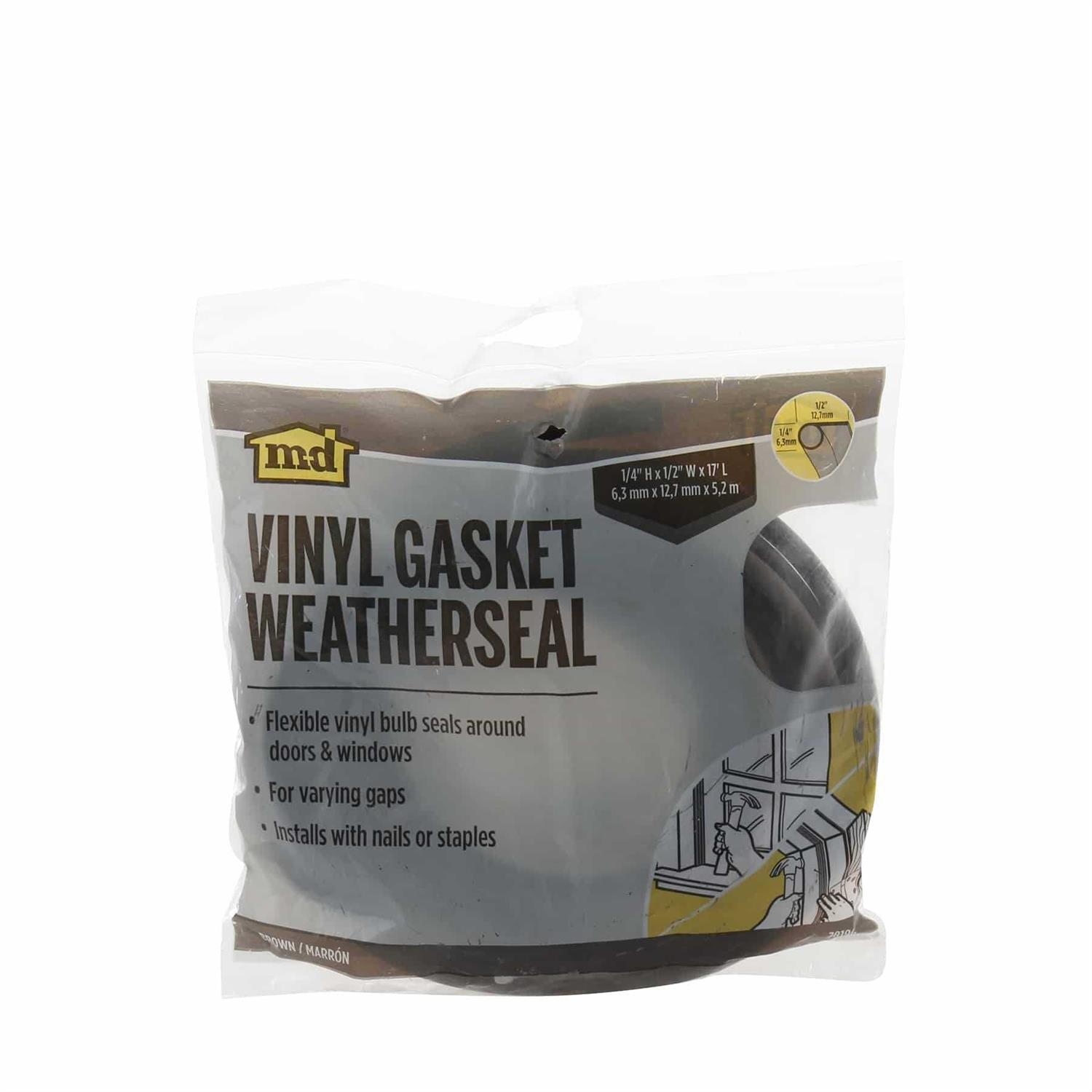 M-D Vinyl Garage Door Seal For Top & Sides 03822 - Zenithce