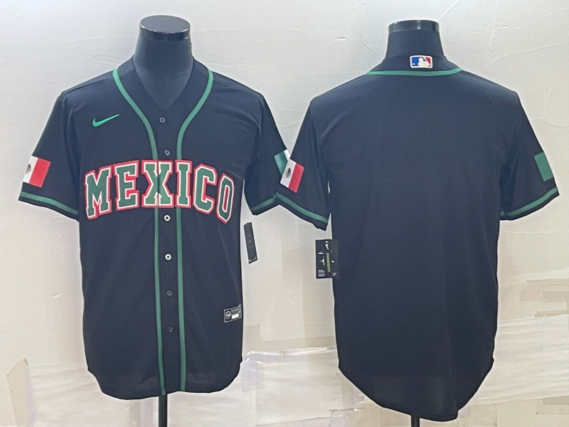 Mexico Blank 2023 Black World Classic Stitched Jersey - Zenithce