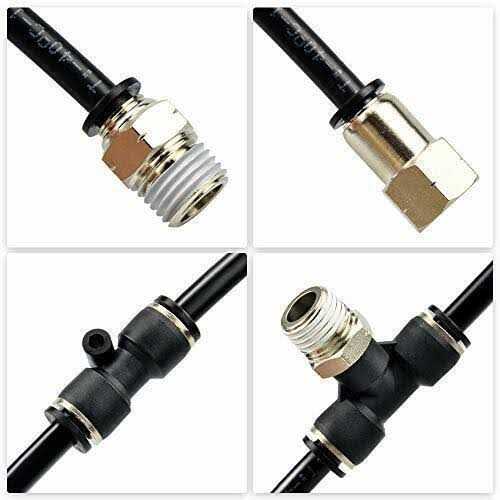 Tailonz Pneumatic Air Line od Black Pneumatic Nylon Tube 32.8ft Air Brake Tubing Nylon Hose - Zenithce