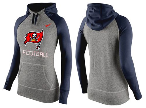 Women's Nike Tampa Bay Buccaneers Performance Hoodie Grey   Dark Blue - Zenithce