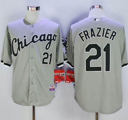 White Sox #21 Todd Frazier Grey Cool Base Stitched Jersey - Zenithce