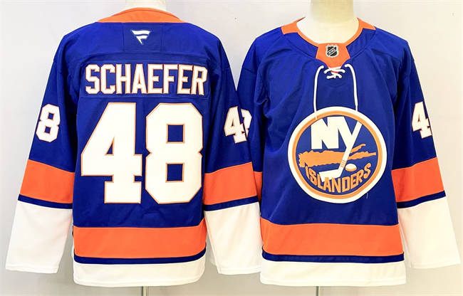 New York Islanders #48 Matthew Schaefer Royal 2024-25 Home Stitched Jersey - Zenithce