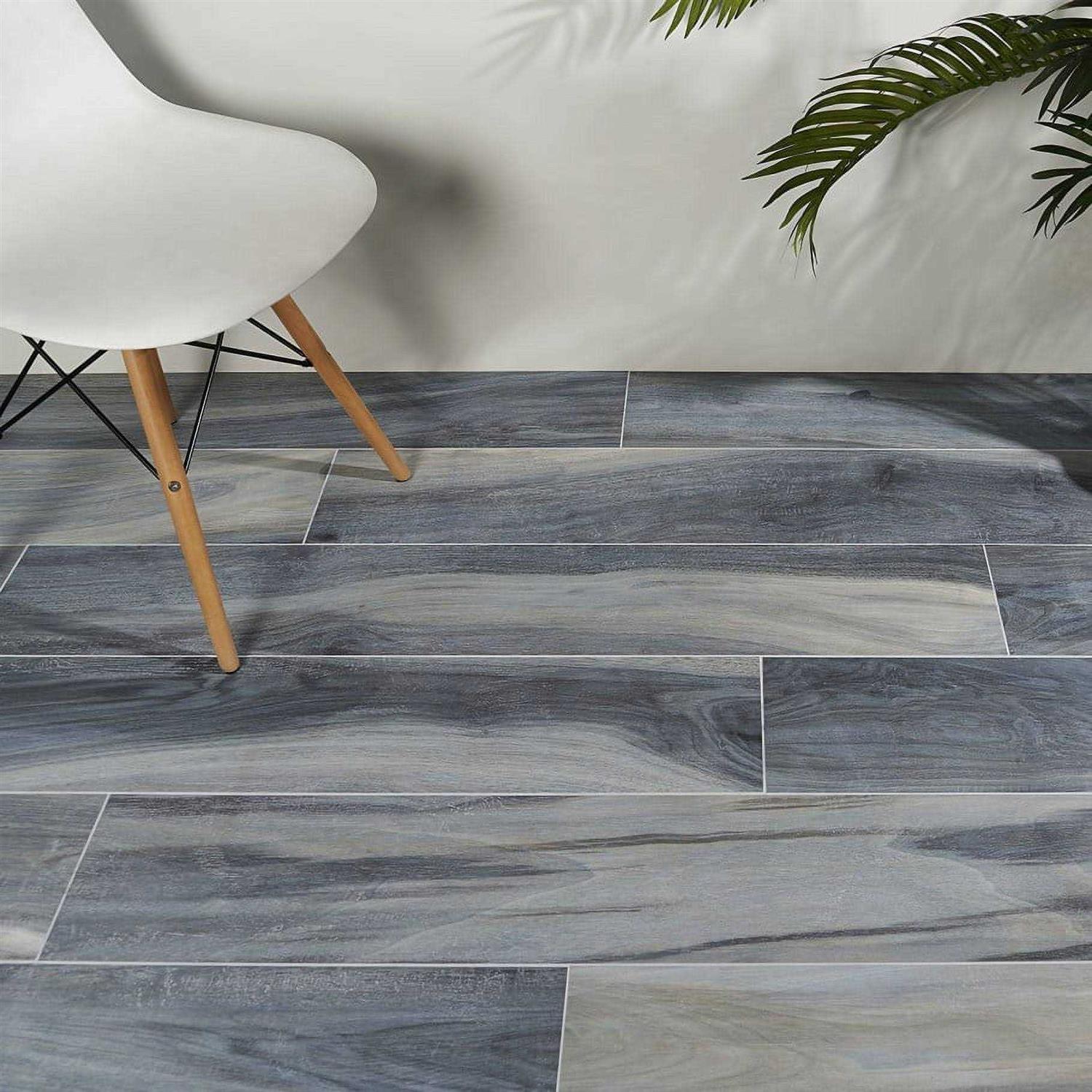 Ivy Hill Tile Amazonas Blue 8 in. x 48 in. Porcelain Floor and Wall Tile - Zenithce