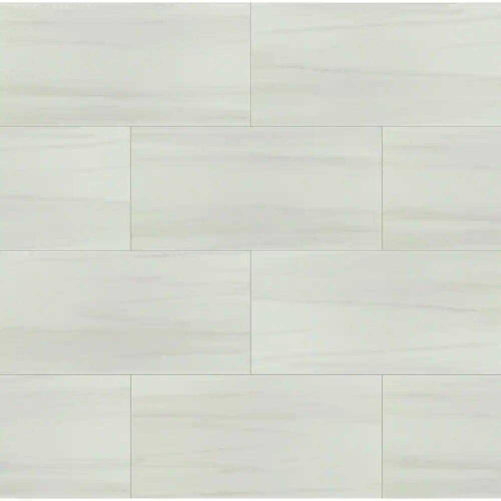 MSI Bianco Dolomite 12 in. x 24 in. Polished Porcelain Floor and Wall Tile - Zenithce