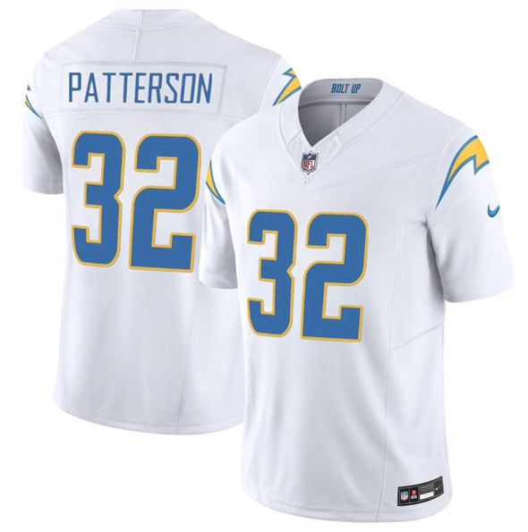 Los Angeles Chargers #32 Jaret Patterson White 2025 F.U.S.E. Vapor Limited Stitched Jersey - Zenithce