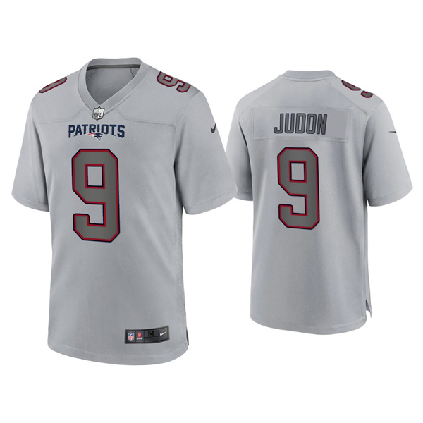 New England Patriots #9 Matthew Judon Gray Atmosphere Fashion Stitched Game Jersey - Zenithce