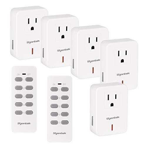 Syantek Remote Control Outlet Wireless Light Switch for Household Appliances - Zenithce
