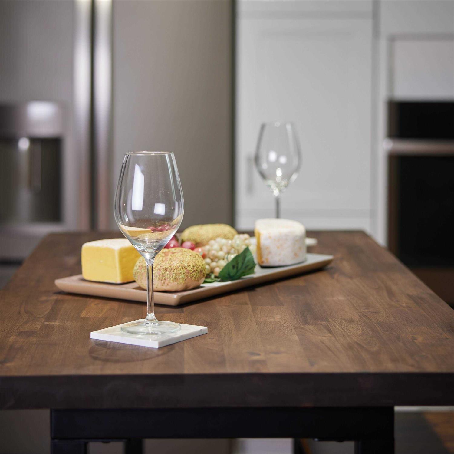Sparrow Peak Acacia Espresso Stained 120-in x 25-in x 1.5-in Espresso Stained Straight Butcher Block Acacia Countertop 1525FJACESP-120 - Zenithce