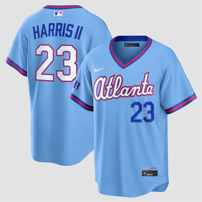 Atlanta Braves #23 Michael Harris II Powder Blue 2026 City Connect Stadium Stitched Jersey - Zenithce