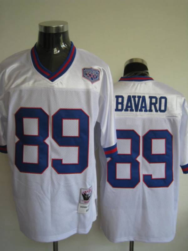 Mitchell And Ness Giants #89 Mark Bavaro Stitched White Jersey - Zenithce