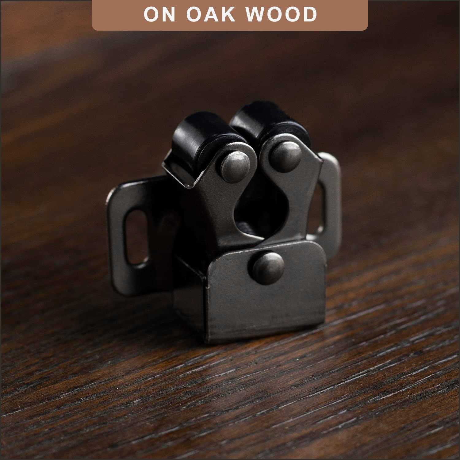 Keenkee Cabinet Latch Double Roller Catch Hardware for Cupboard Closet Cabinet Door Latches and Catches - Zenithce