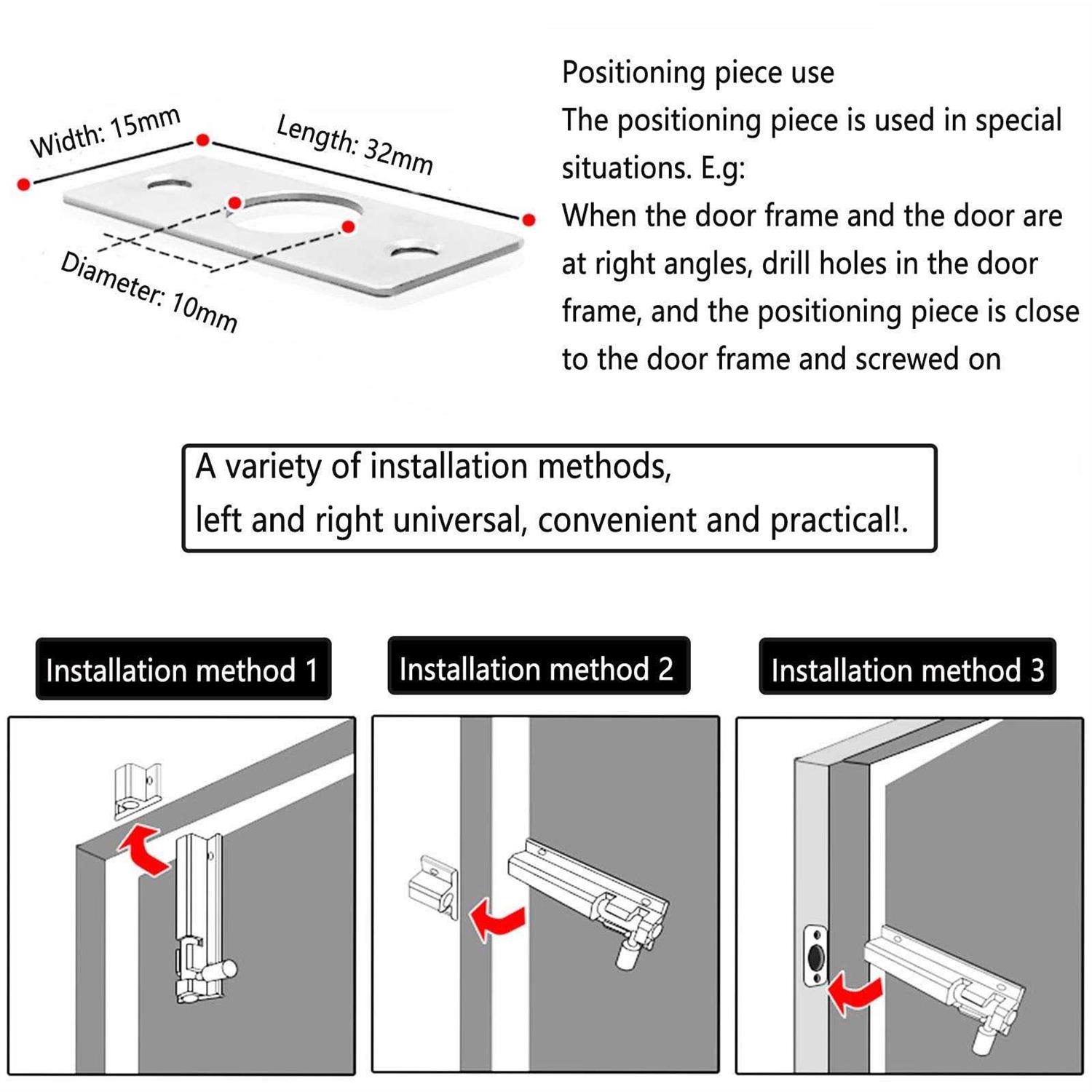 Door Latch Guard Chrome 2MDH6 - Zenithce
