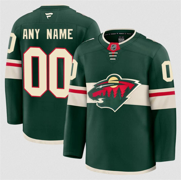 Minnesota Wild Custom Green 2024-25 Home Stitched Jersey - Zenithce