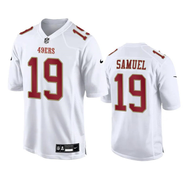 San Francisco 49ers #19 Deebo Samuel White Fashion Limited Stitched Game Jersey - Zenithce